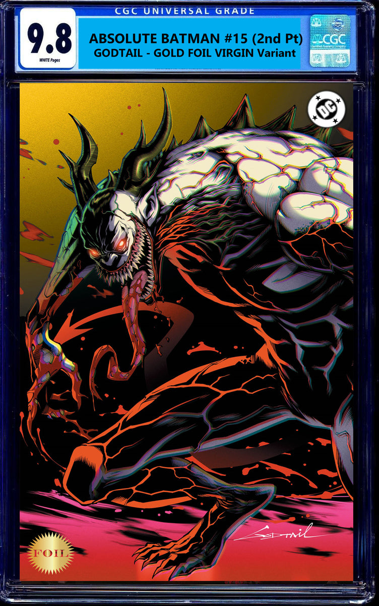 ABSOLUTE BATMAN #15 CGC 9.8 (2nd PRINT) GODTAIL EXCL GOLD FOIL