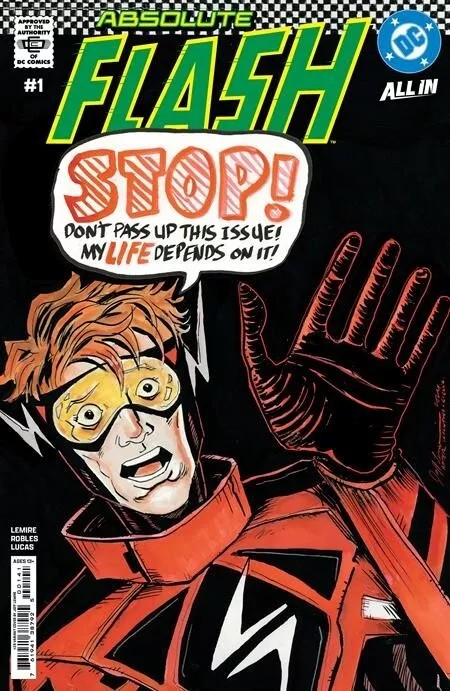 ABSOLUTE FLASH #1 JEFF LEMIRE 1:25 RI INCENTIVE VARIANT BATMAN