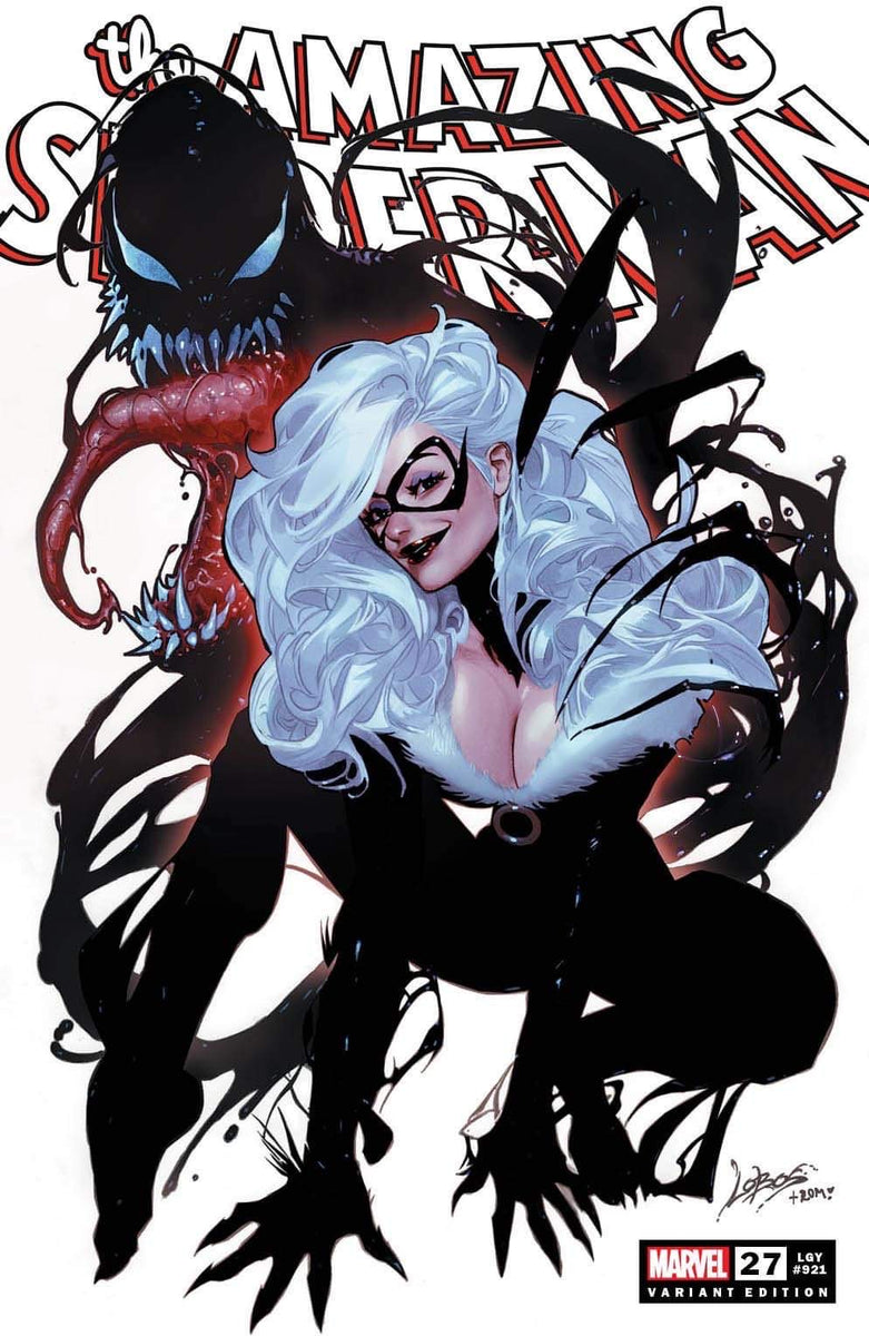 AMAZING popular SPIDER-MAN #19 VILLALOBOS BLACK CAT VARIANT LE 600 W/COA + Free Comic