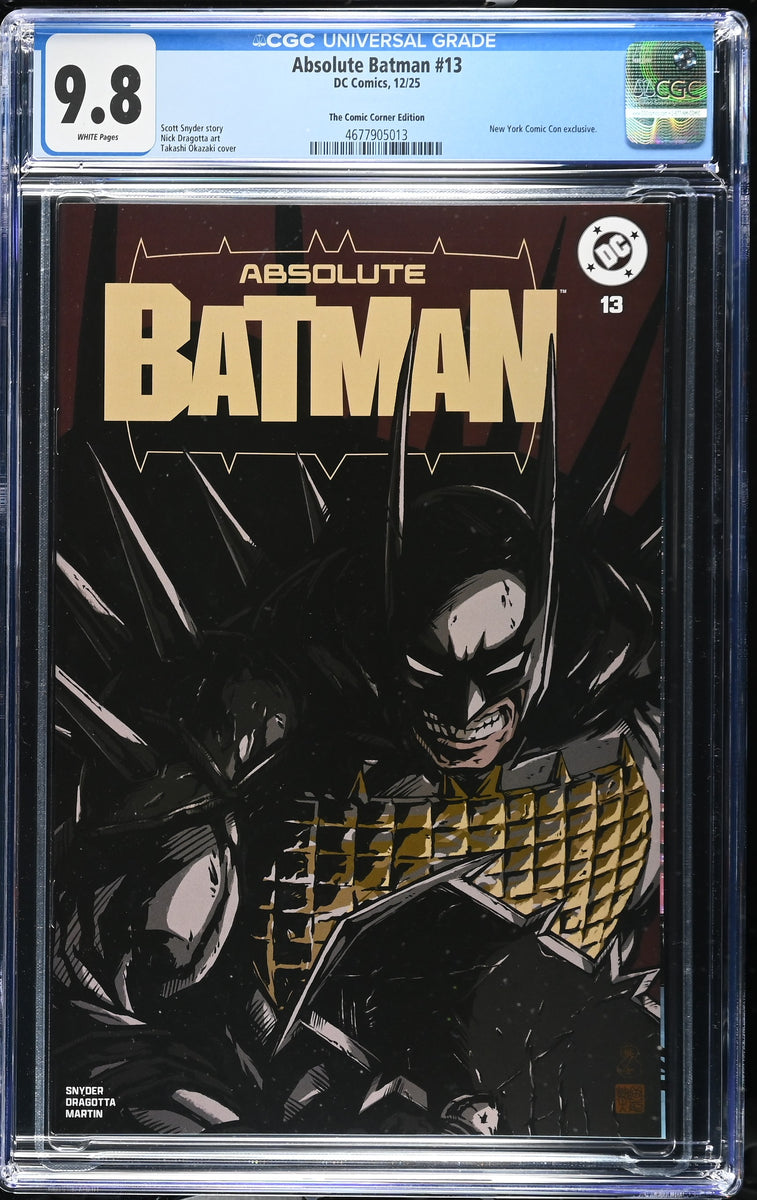 ABSOLUTE BATMAN #13 CGC 9.8 TAKASHI OKAZAKI NYCC 2025 EXCL VARIANT