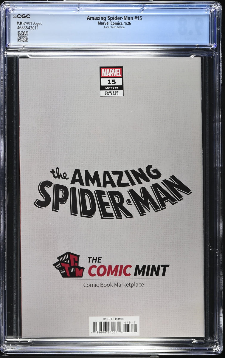 AMAZING SPIDER-MAN #15 CGC 9.8 TODD NAUCK EXCL HOMAGE VARIANT