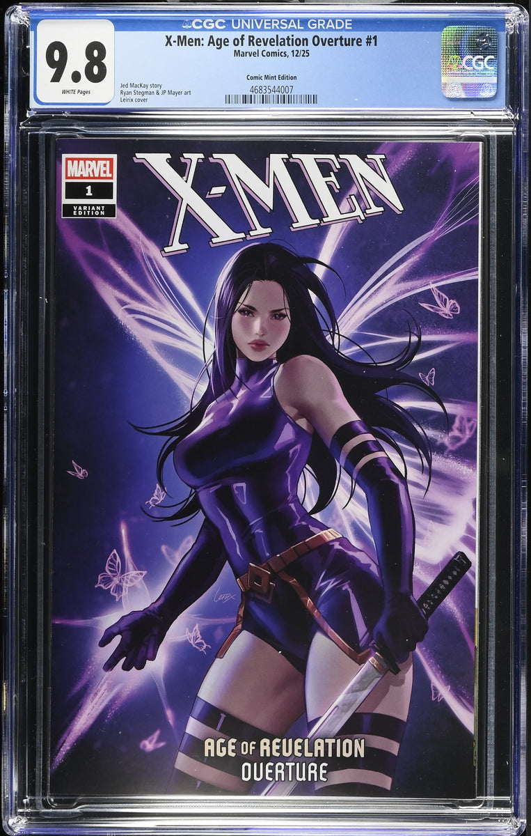 a+u2012年9月号 X-MEN AGE OF REVELATION OVERTURE #1 CGC 9.8 LEIRIX LI NYCC 2025