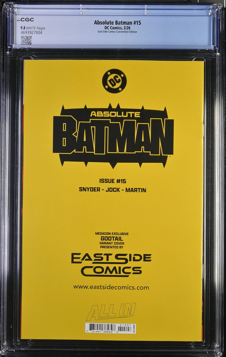 ABSOLUTE BATMAN #15 CGC 9.8 GODTAIL MEGACON 2026 EXCL FIRST PRINT