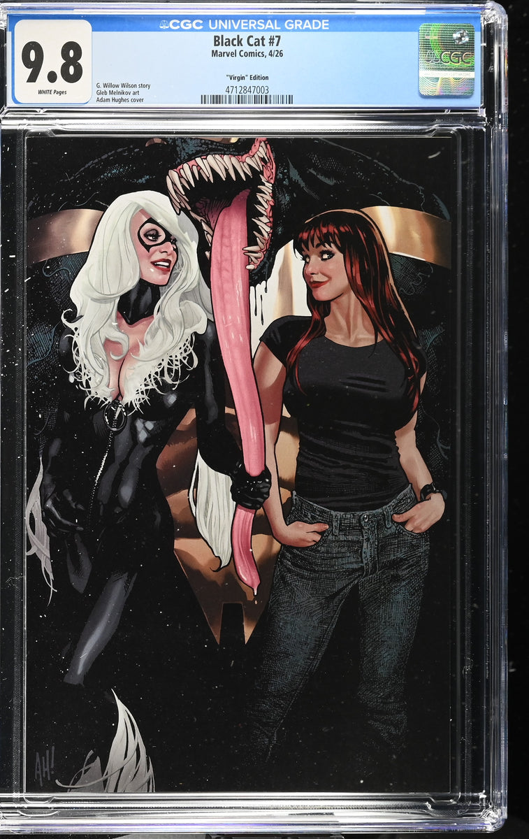 BLACK CAT #7 CGC 9.8 ADAM HUGHES 1:50 RI VIRGIN VARIANT 2026