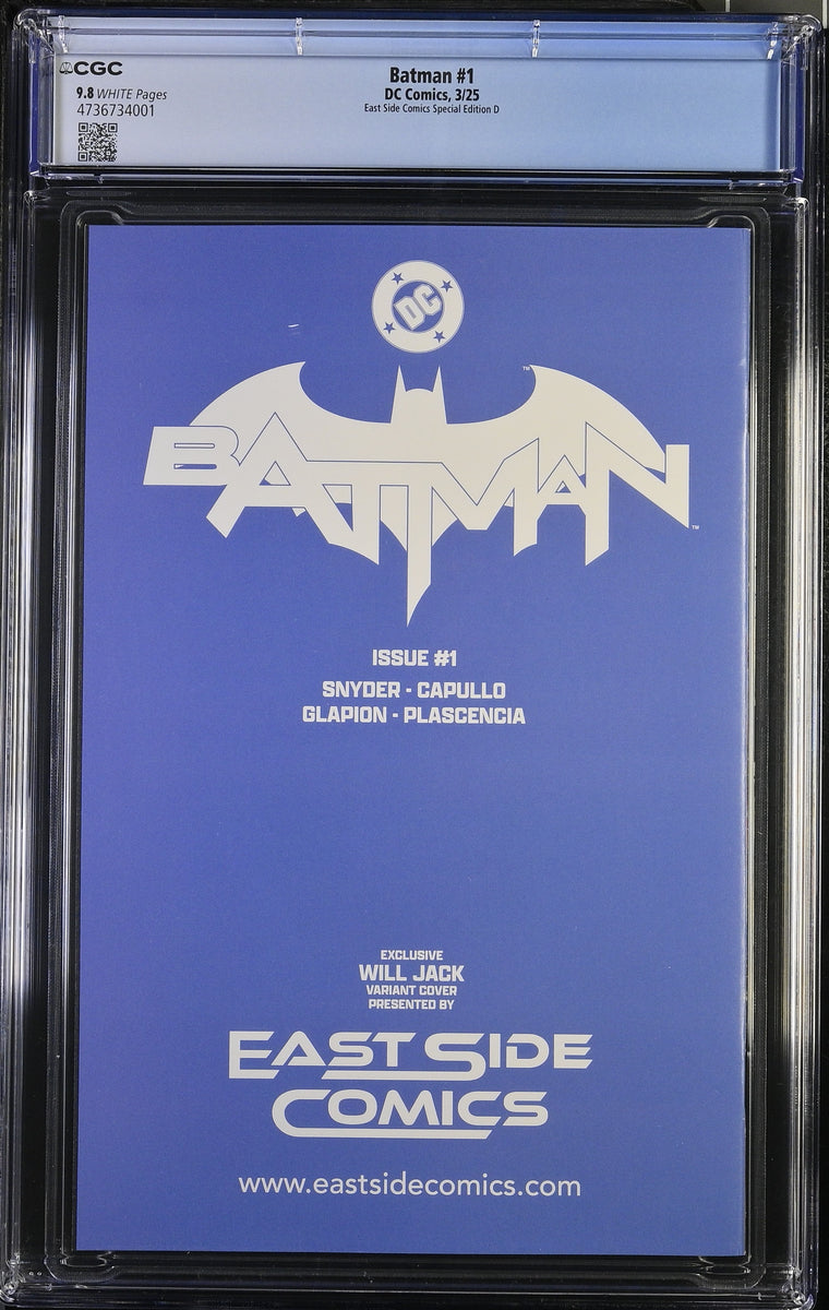 BATMAN (NEW 52) #1 CGC 9.8 WILL JACK EXCL BATGIRL 