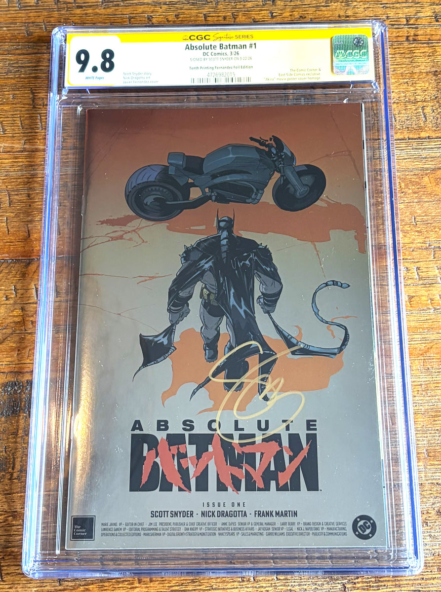 ABSOLUTE BATMAN #1 CGC SS 9.8 SCOTT SNYDER SIGNED FERNANDEZ EXCL