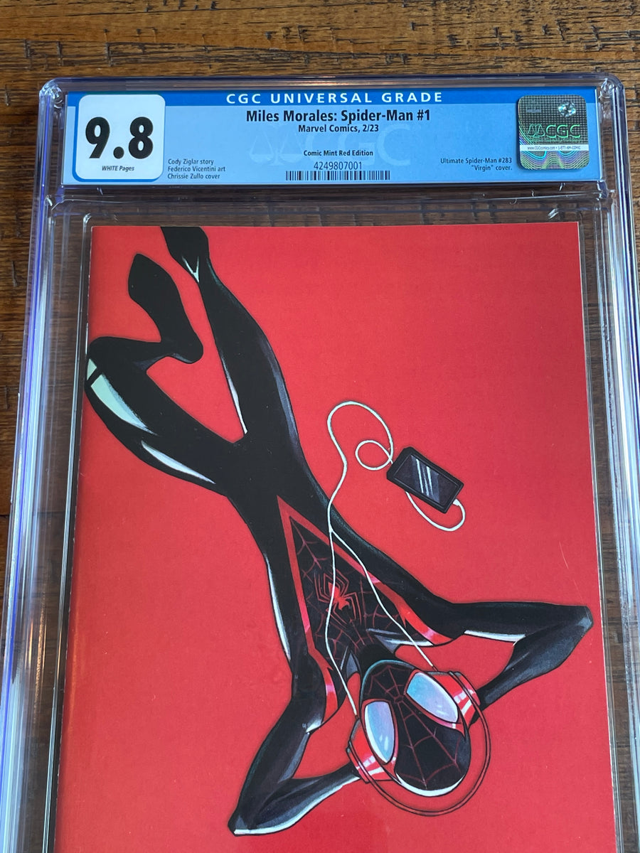 Miles Morales Spider Man 1 Cgc 98 Chrissie Zullo Megacon Red Virgi East Side Comics 4184