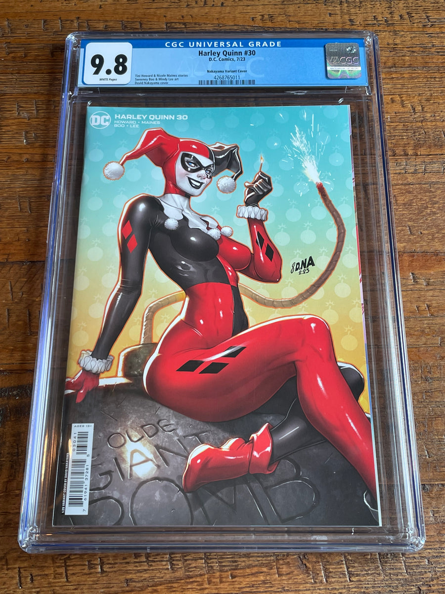 CGC 9.8 - HARLEY hot QUINN #22 - DAVID NAKAYAMA VIRGIN GOLD CONVENTION EDITION B