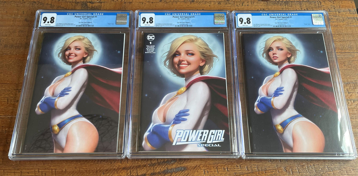 POWER GIRL SPECIAL #1 CGC 9.8 WILL JACK TRADE & VIRGIN VARIANT