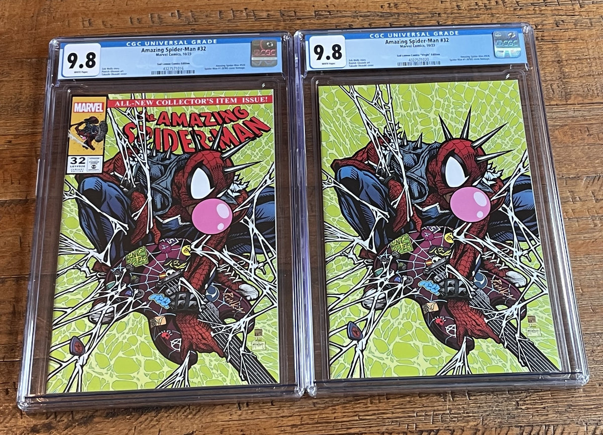 AMAZING SPIDER-MAN #32 CGC 9.8 TAKASHI OKAZAKI SPIDER-PUNK TRADE
