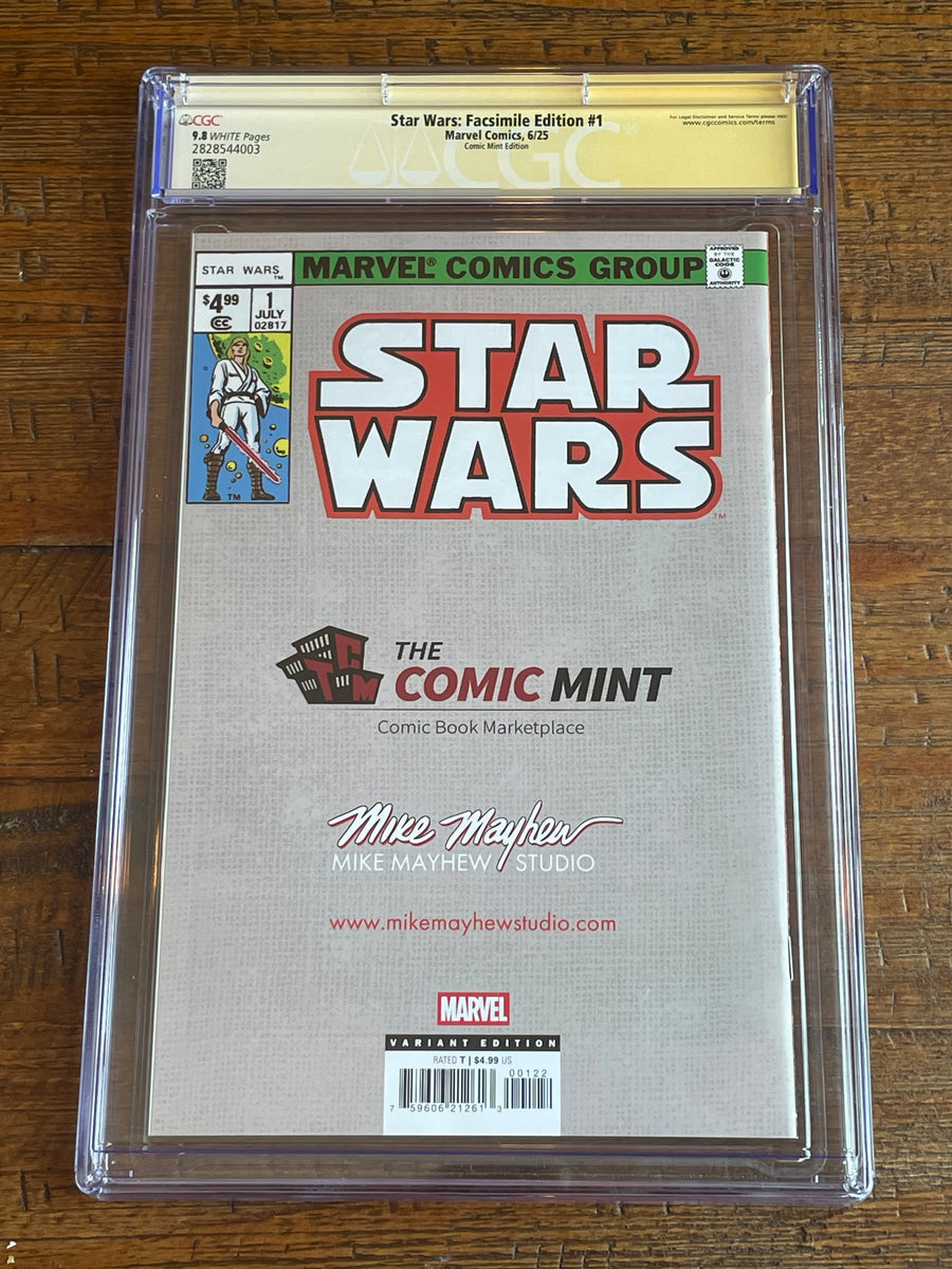 CGC 9.8 Star Wars#1 特別版コミック CGC 9.8 Star Wars #1 (TEST) – ExcelsiorComicBooks