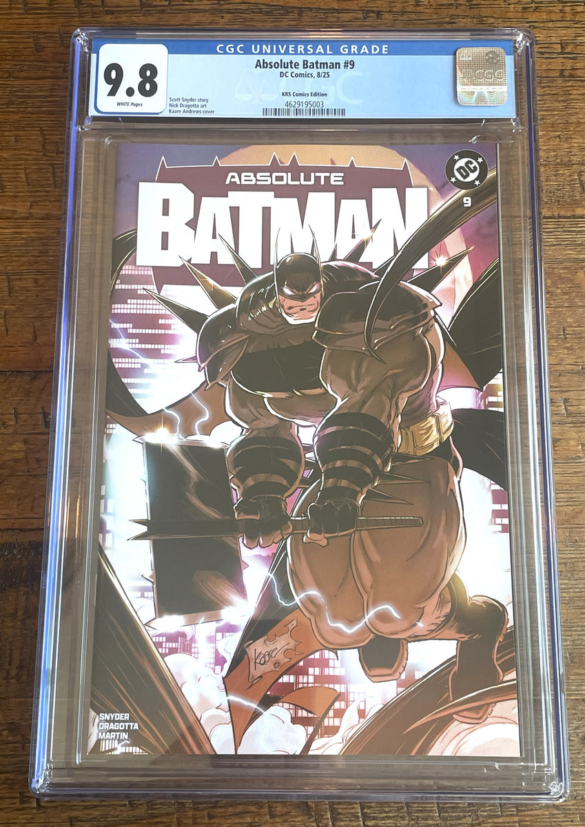 ABSOLUTE BATMAN #9 CGC 9.8 KAARE ANDREWS EXCLUSIVE VARIANT