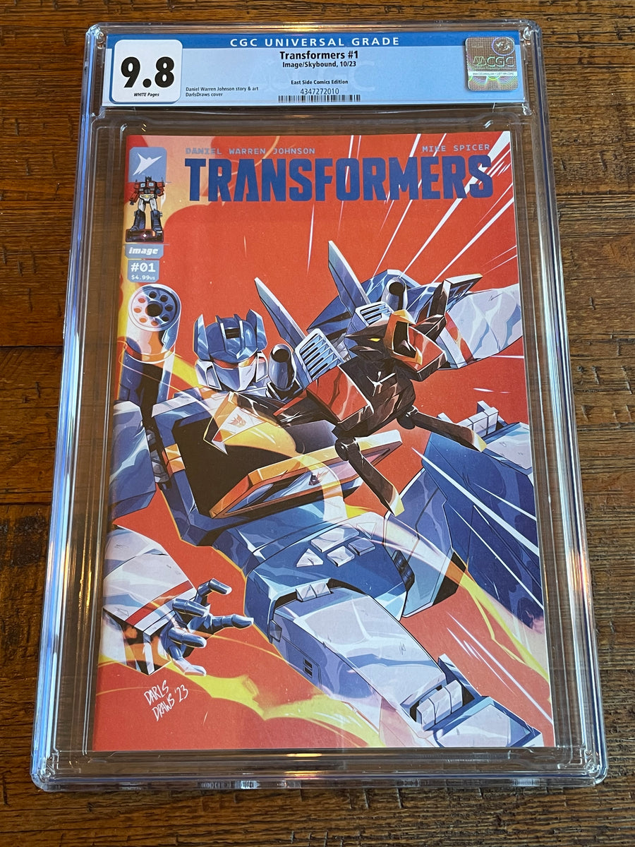 TRANSFORMERS #1 CGC 9.8 DARLSDRAWS EXCL SOUNDWAVE VARIANT LIMITED