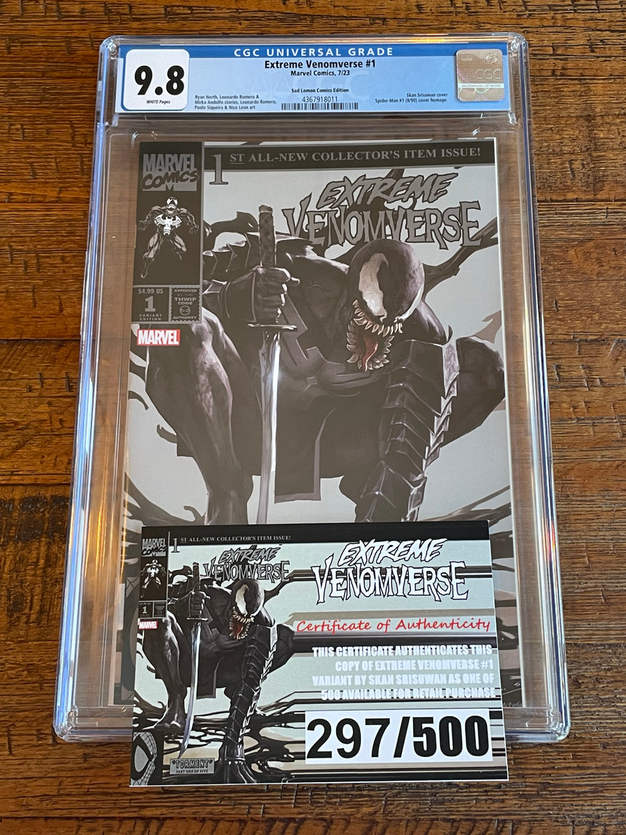 EXTREME VENOMVERSE #1 CGC 9.8 SKAN SRISUWAN EXCL VARIANT LIMITED