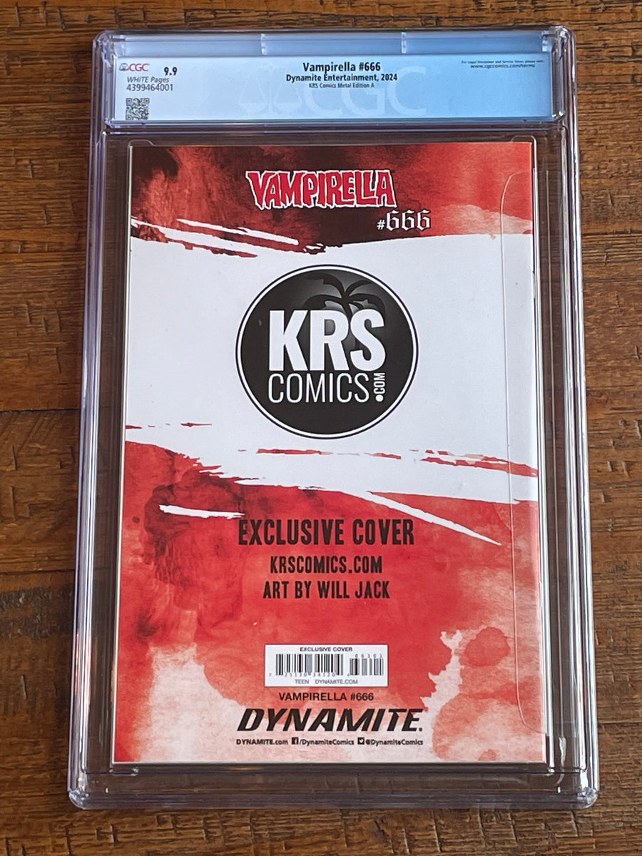 VAMPIRELLA #666 CGC 9.9 WILL JACK RED 