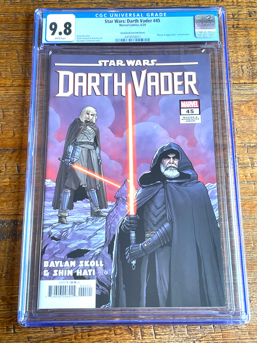 STAR WARS DARTH VADER #45 CGC 9.8 CAMUNCOLI MASTER & APPRENTICE