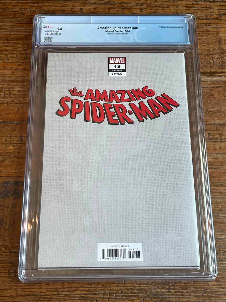 AMAZING SPIDER-MAN #48 CGC 9.8 PEACH MOMOKO 1:100 RI VIRGIN