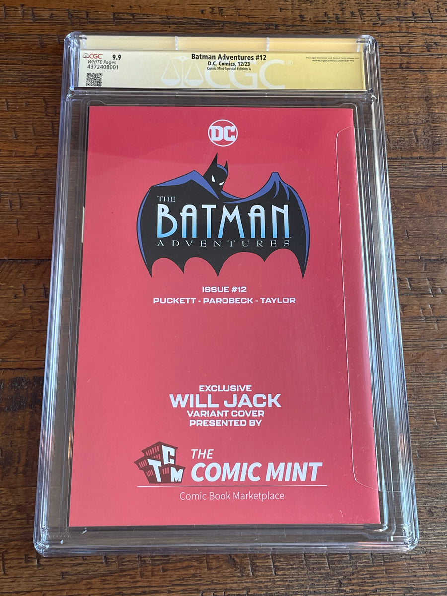 BATMAN ADVENTURES #12 CGC SS 9.9 WILL JACK SKETCH & SIGNED REPRINT
