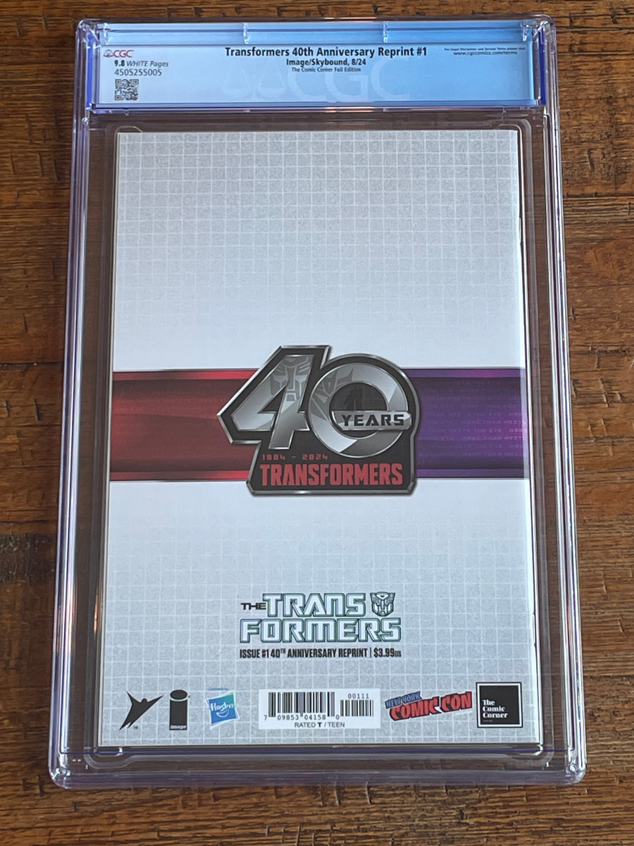 TRANSFORMERS 40th ANNIVERSARY #1 CGC 9.8 BILL SIENKIEWICZ NYCC