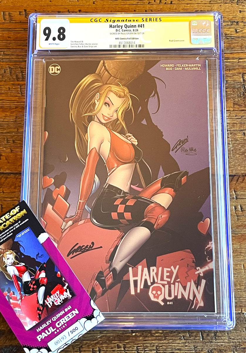 HARLEY QUINN #41 CGC SS 9.8 PAUL GREEN SIGNED EXCL 