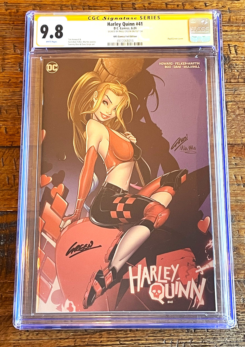 HARLEY QUINN #41 CGC SS 9.8 PAUL GREEN SIGNED EXCL 