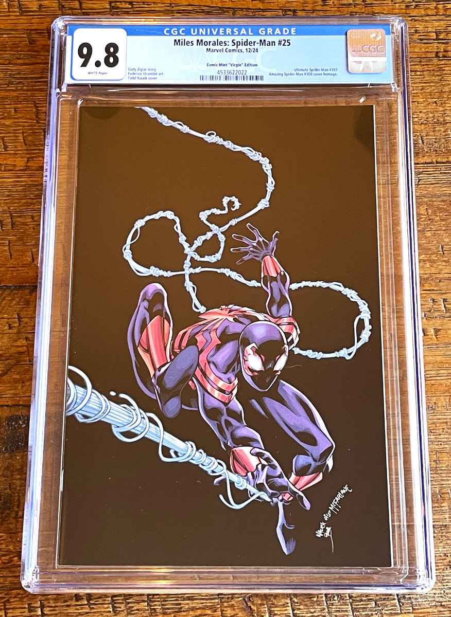 MILES MORALES SPIDER-MAN #25 CGC 9.8 TODD NAUCK NYCC 2024 EXCL