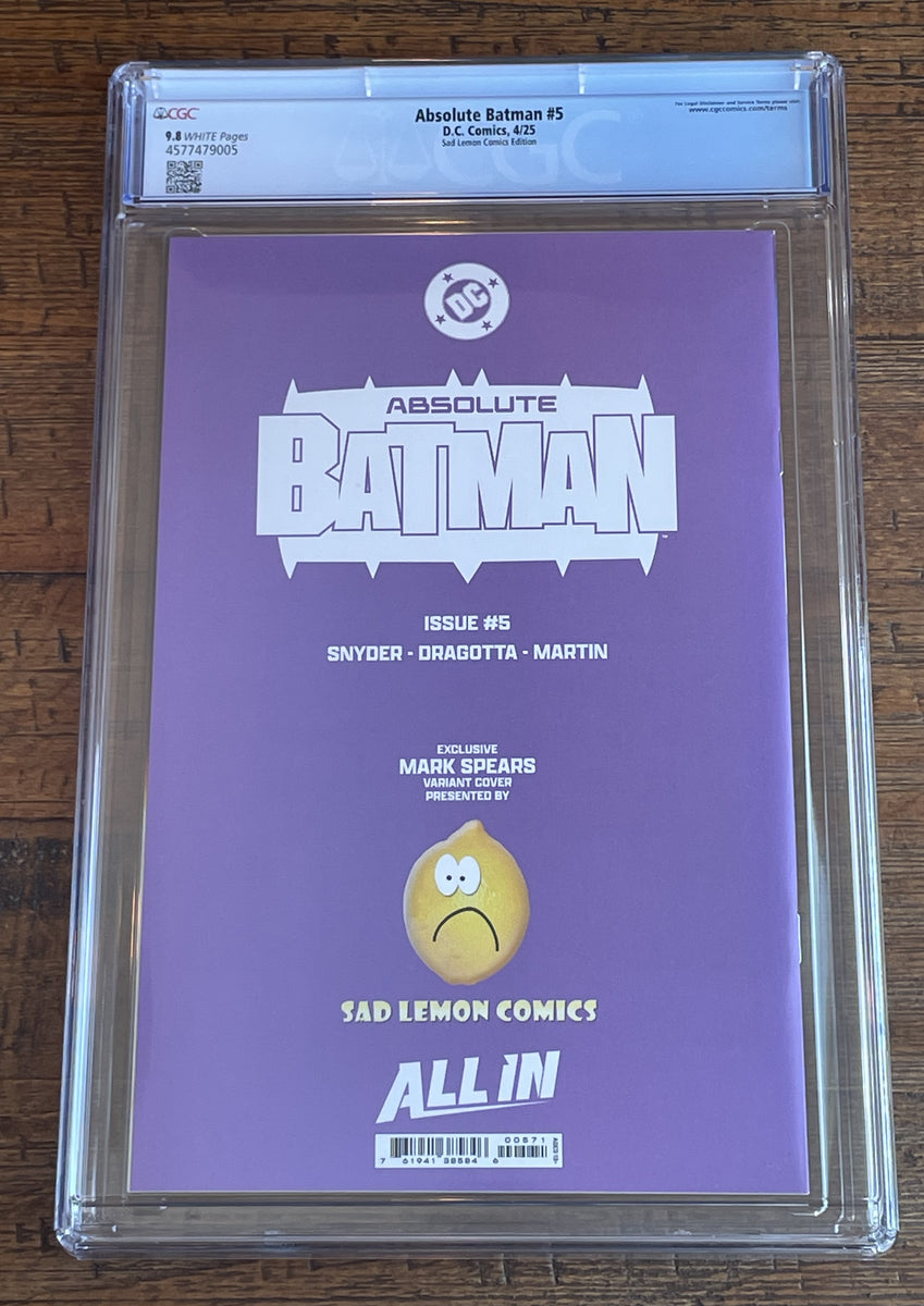 ABSOLUTE BATMAN #15 Mike Mayhew Studio Variant Cover B Virgin GLOW SIG with COA main image 1