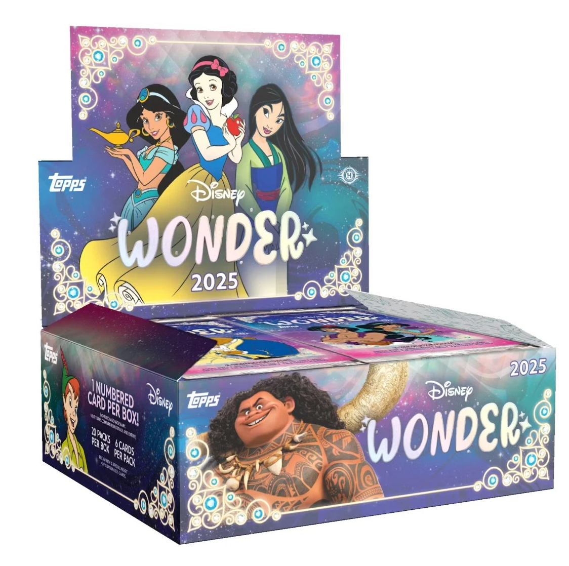 2025 TOPPS DISNEY WONDER HOBBY BOX (20-PACKS / 120 TRADING CARDS