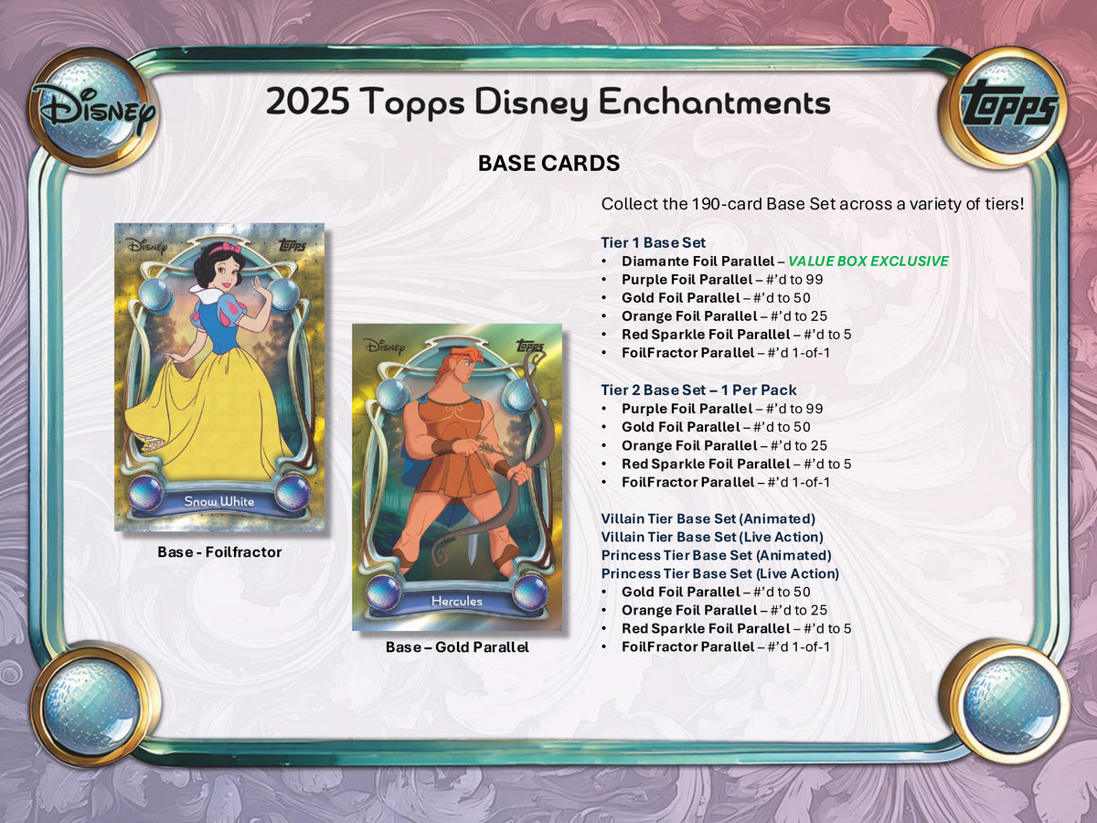 2025 TOPPS DISNEY WONDER HOBBY BOX (20-PACKS / 120 TRADING CARDS