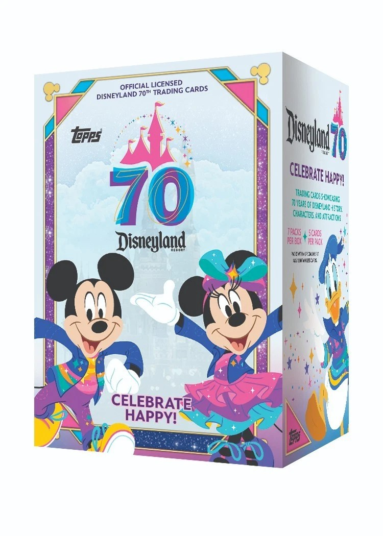 2025 TOPPS CHROME DISNEYLAND 70th ANNIVERSARY BLASTER BOX (7-PACKS