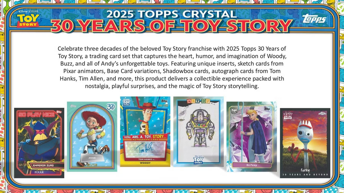 2025 TOPPS 30 YEARS OF TOY STORY HOBBY BOX (8-PACKS / 32-TRADING