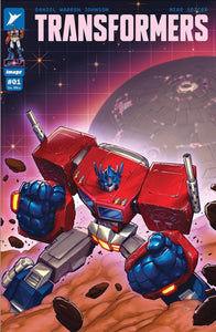 TRANSFORMERS #1 MIKE BOWDEN NYCC EXCL OPTIMUS PRIME VARIANT LE 500