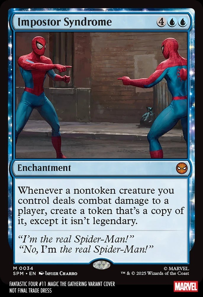 FANTASTIC FOUR #11 JAVIER CHARRO MAGIC THE GATHERING VARIANT SPIDER-MA – East Side Comics