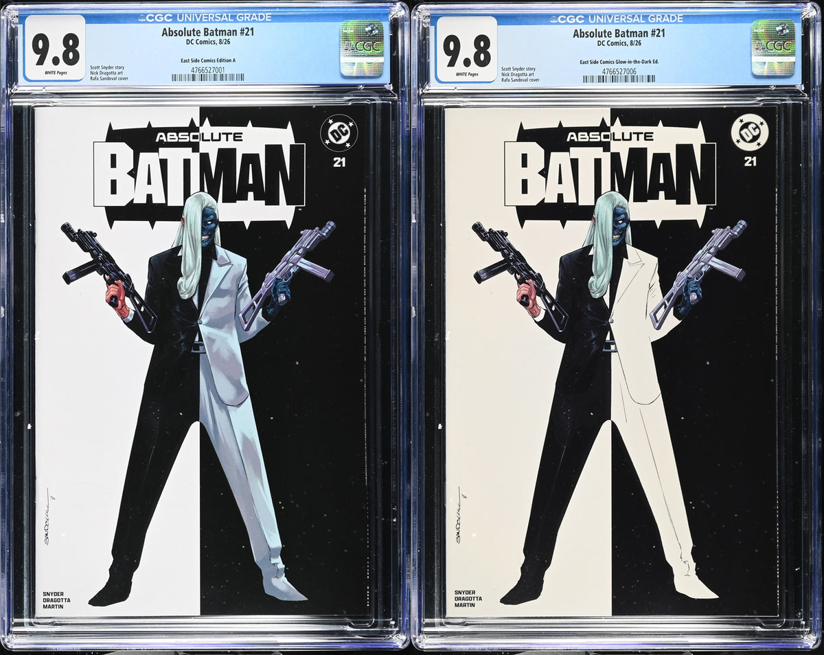 ABSOLUTE BATMAN #21 CGC 9.8 RAFA SANDOVAL EXCL GITD & TRADE TWO
