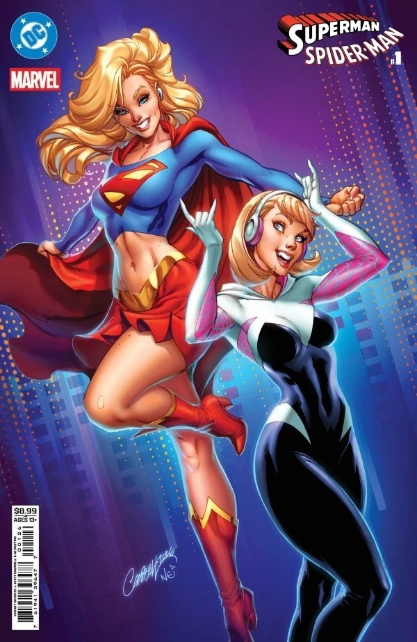 SUPERMAN SPIDER-MAN #1 J SCOTT CAMPBELL VARIANT COVER-N DC MARVEL