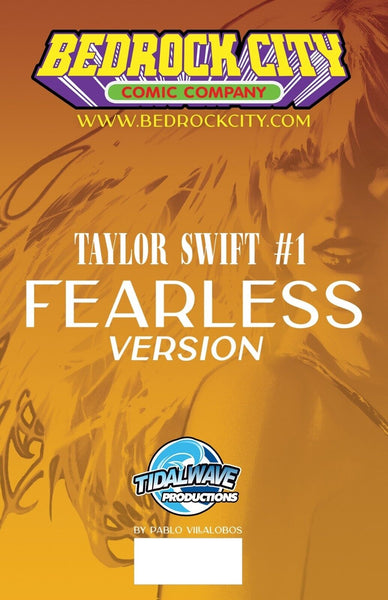FEMALE FORCE TAYLOR SWIFT #1 VILLALOBOS "FEARLESS" YELLOW VARIANT-B