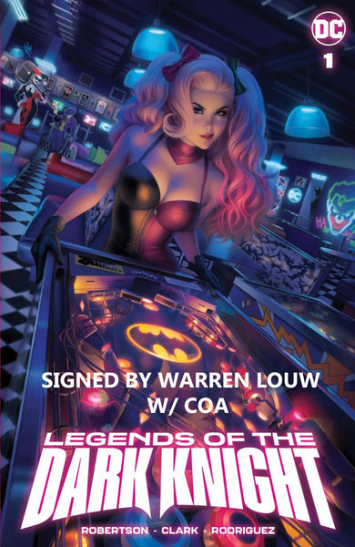 Legends of Dark Knight 1 Harley Quinn Warren Louw Virgin Variant DC Comics Marvel Comics X-Men Batman Joker East Side Comics Virgin Exclusive cgc signed ss comics