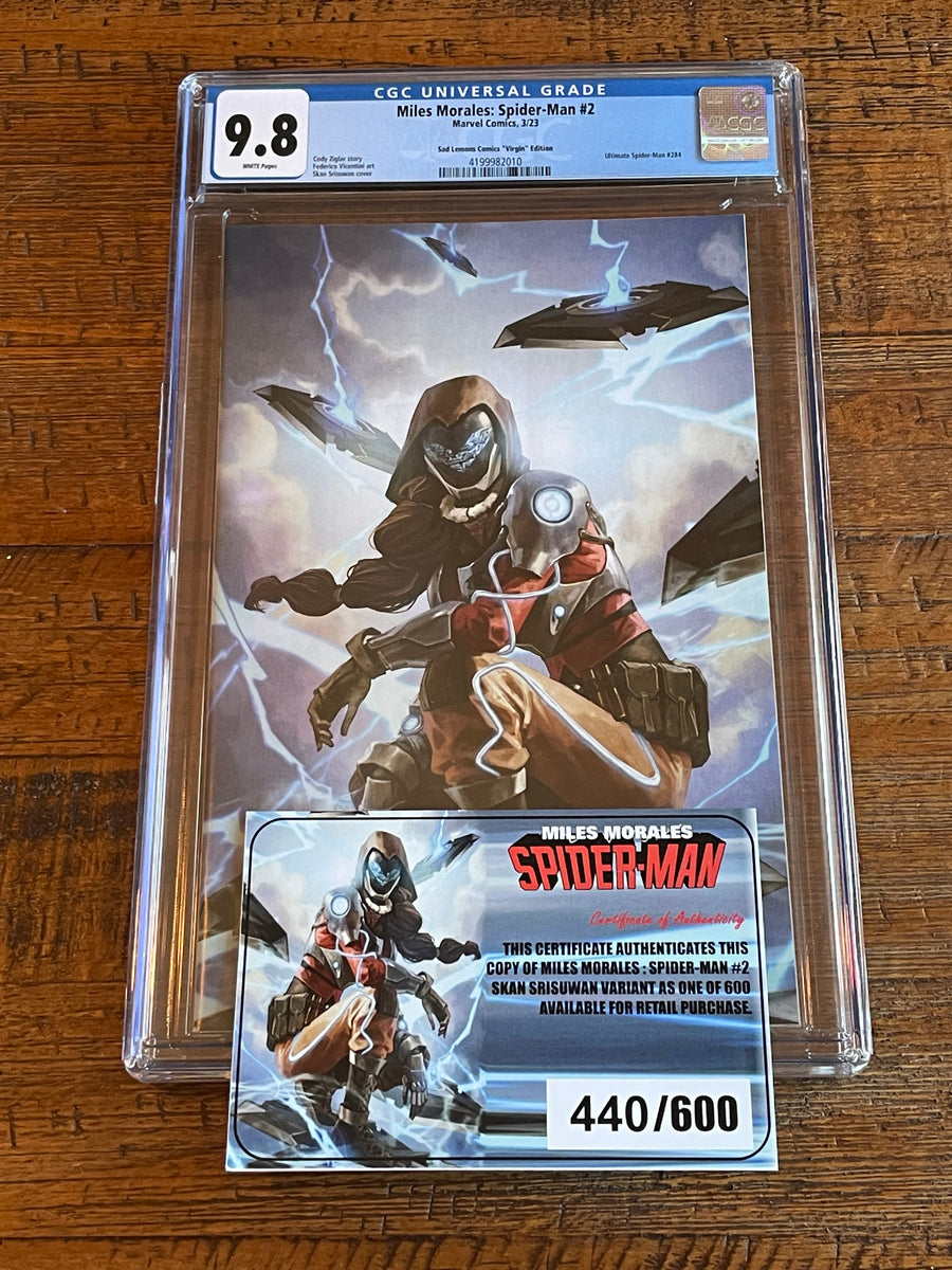 MILES MORALES: SPIDER-MAN #2 CGC 9.8 SKAN TRADE & VIRGIN VARIANT