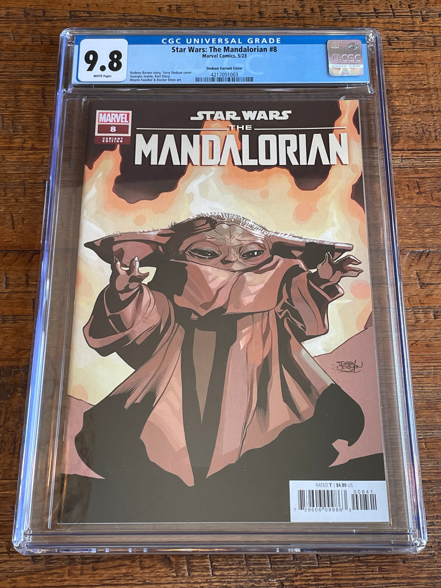 STAR WARS THE MANDALORIAN #8 CGC 9.8 TERRY DODSON 1:50 RI