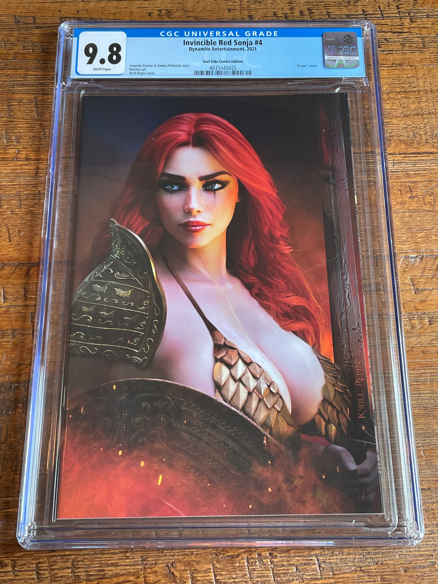 INVINCIBLE RED SONJA #4 CGC 9.8 KIRILL REPIN VIRGIN