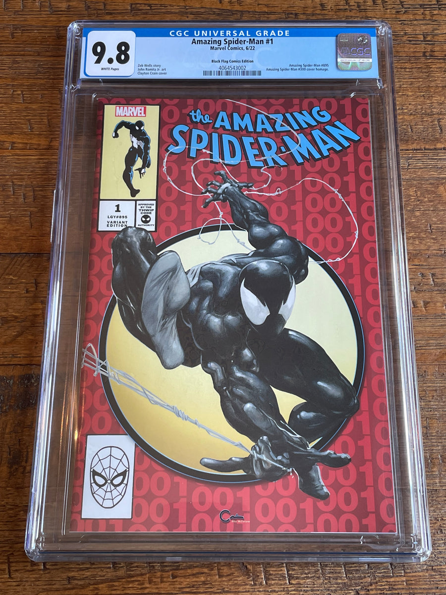 AMAZING SPIDER-MAN #1 CGC 9.8 CLAYTON CRAIN MCFARLANE 300 TRADE VARIANT-A  2022