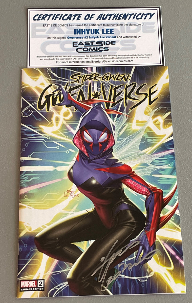 SPIDER-GWEN: GWENVERSE #2 INHYUK LEE SIGNED COA 