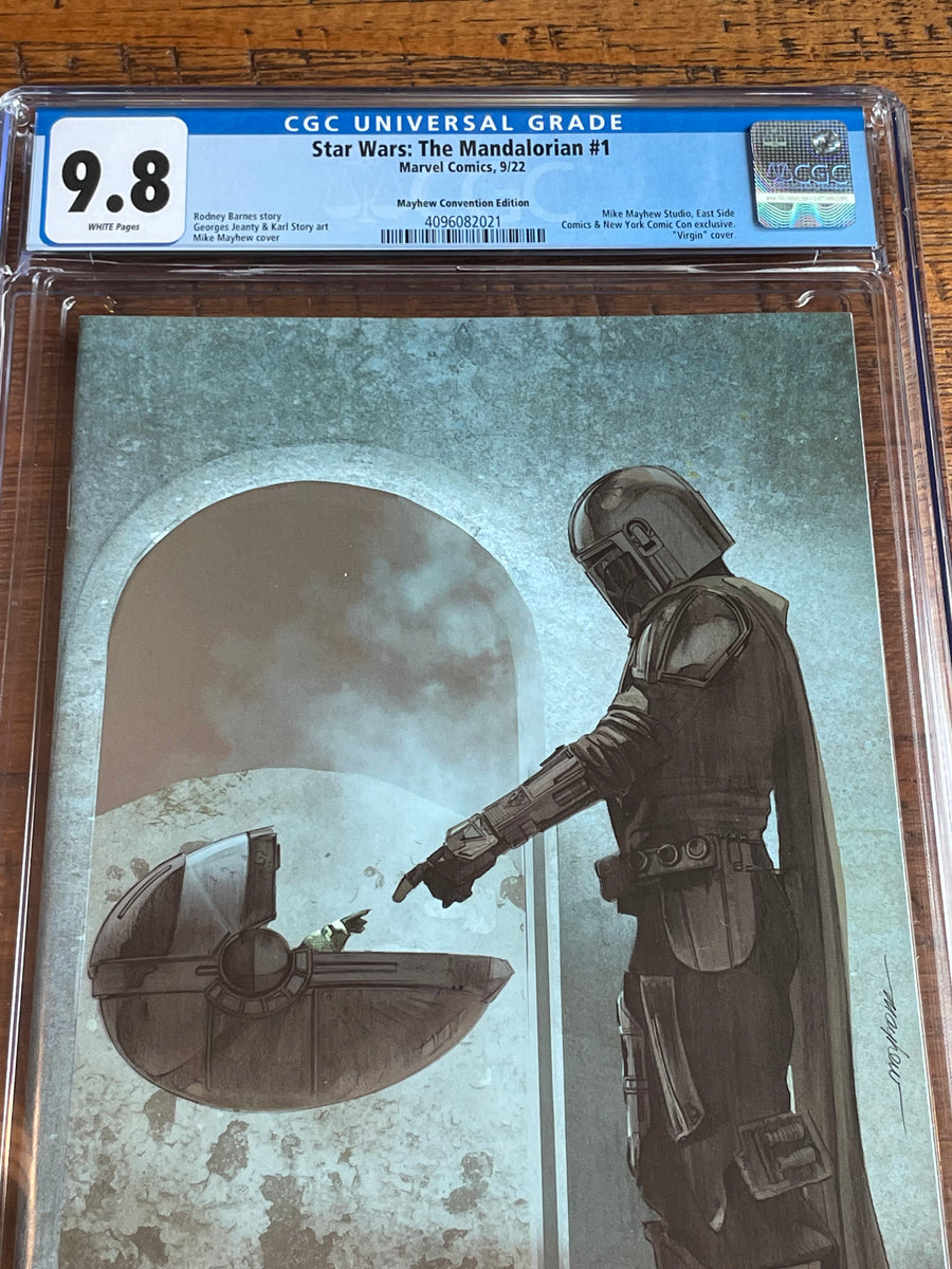 STAR WARS: THE MANDALORIAN #1 CGC 9.8 MIKE MAYHEW NYCC VIRGIN VARIANT-C