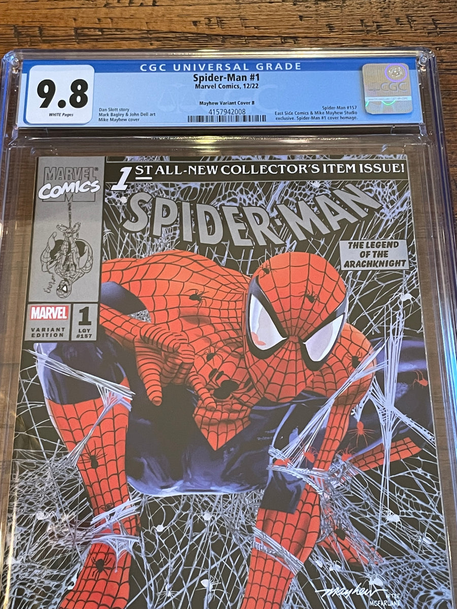 SPIDER MAN 1 CGC 9.8 MIKE MAYHEW MCFARLANE HOMAGE SILVER VARIANT