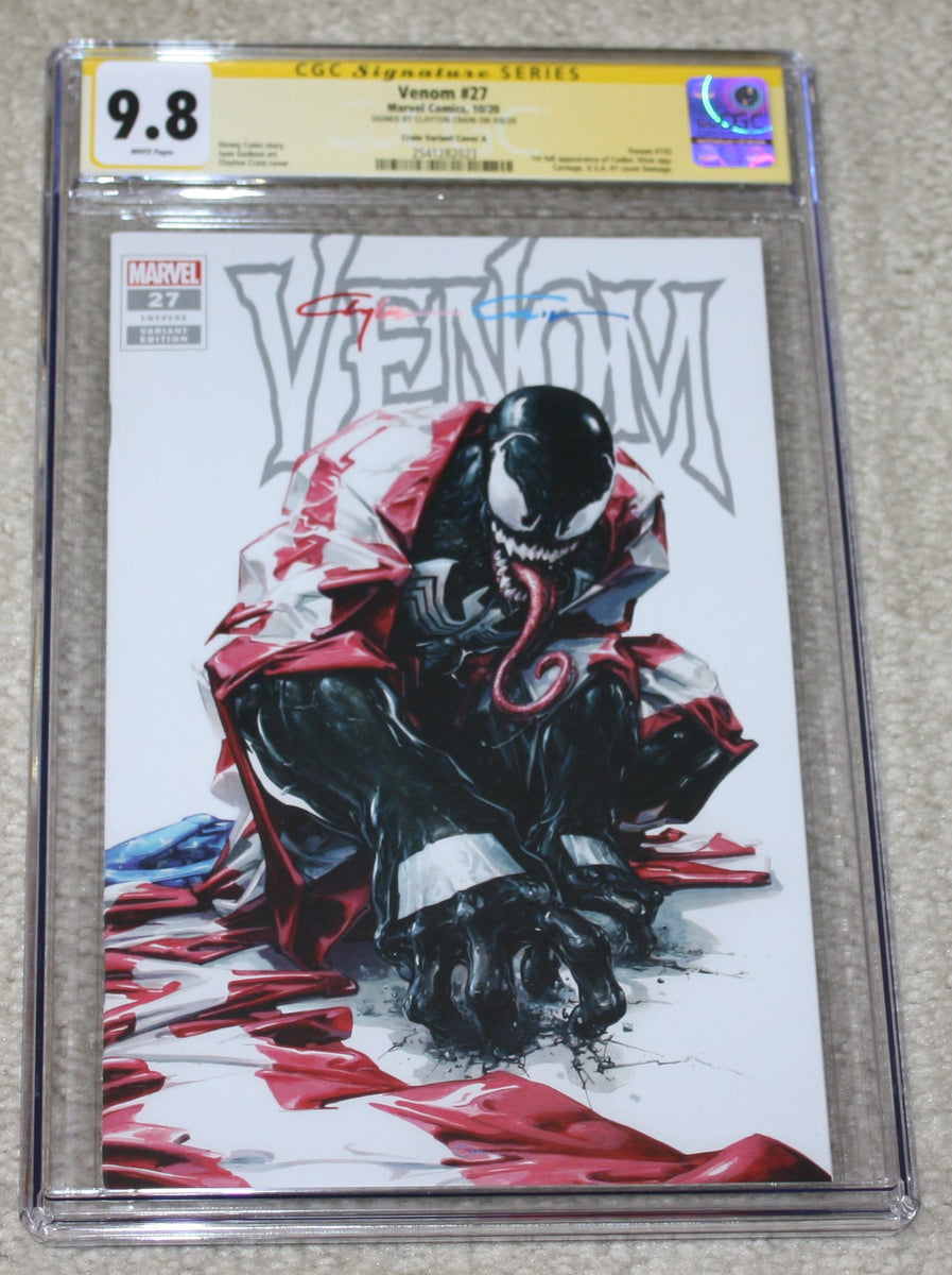 Web of Venom: Funeral Pyre #1 - NYCC Exclusive - CGC SS 9.8 - Signed by Clayton Crain (Infinity Signature)