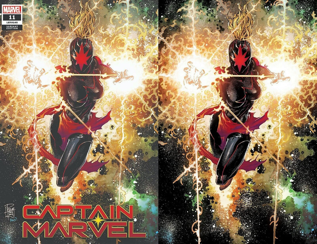 CAPTAIN MARVEL #11 PHILIP TAN FIRST DARK MARVEL EXCLUSIVE VARIANTS