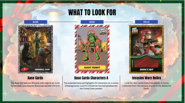 2026 TOPPS MARS ATTACKS CHRISTMAS HOBBY BOX (10-PACKS / 50 TRADING CARDS)