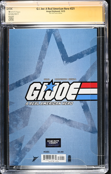 G.I. JOE #321 CGC SS 10 ALAN QUAH SIGNED NYCC 2025 EXCL STORM SHADOW VIRGIN VARIANT NOT 9.8
