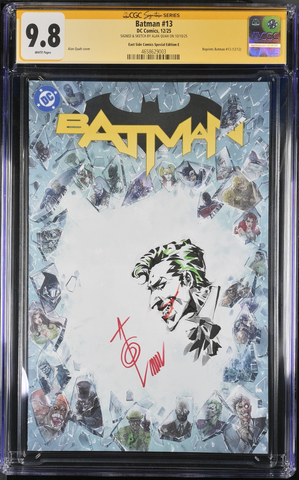 BATMAN (NEW 52) #13 CGC SS 9.8 ALAN QUAH JOKER REMARK SIGNED NYCC 2025 EXCL BLANK BORDER VARIANT