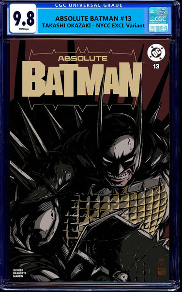 ABSOLUTE BATMAN #13 CGC 9.8 TAKASHI OKAZAKI NYCC 2025 EXCL